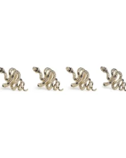 Snake' Serviettenringe - Gold