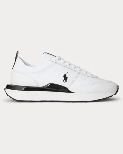 Sneaker Train 89 aus Leder und Oxford White