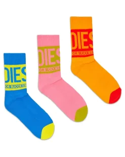 Socken im Dreierpack aus Baumwolle mit Logo-Detail - Socken - Herren - Bunt