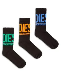 Socken mit Diesel-Logo im Dreierpack - Socken - Herren - Schwarz