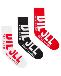 Socken mit großem Logo im Dreierpack - Socken - Herren - Bunt