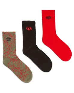 Socken mit Logo-Detail im Dreierpack - Socken - Herren - Bunt