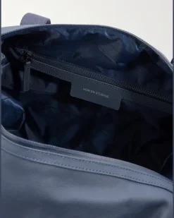 SoFo Weekender L Waxed Cotton-Blend Canvas Holdall Blue