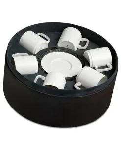 Soie Tressée Tassen (6er-Set) - Weiß