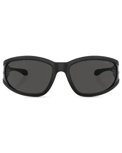 Sonnenbrille aus acetat mit rechteckigen gläsern - Sonnenbrille - Unisex - Schwarz