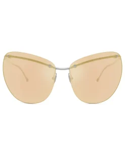Sonnenbrille in Wraparound-Form - Sonnenbrille - Unisex - Braun