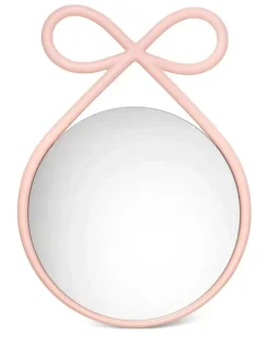 Spiegel mit Schleife - Rosa