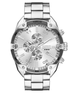 Spiked Chronograph Edelstahl - Uhren - Herren - Silber