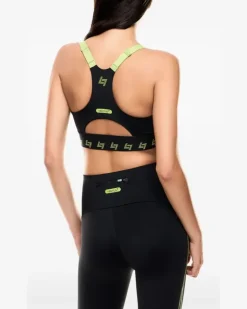 Sport-BH mit Logo - Schwarz