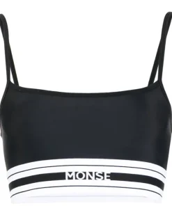 Sport-BH mit Logo - Schwarz