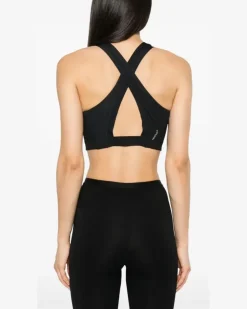 Sport-BH mit Logo - Schwarz