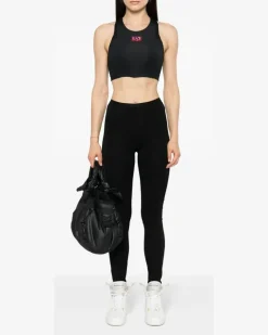 Sport-BH mit Logo - Schwarz