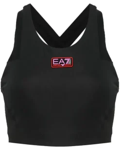 Sport-BH mit Logo - Schwarz