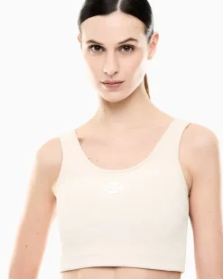Sport-BH mit mittlerem Halt Dynamic Athlete aus technischem VIGOR7-Gewebe Beige