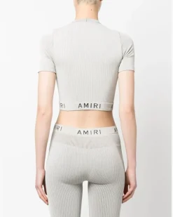 Sportoberteil mit Logo-Print - Nude