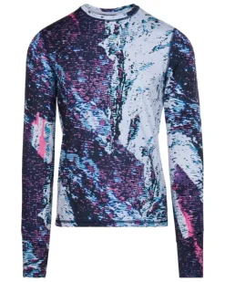 Sportoberteil mit Print - Blau