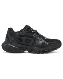 S-Pro-V-Dense-Einfarbige Sneakers aus Mesh mit Oval D-Logo - Sneakers - Damen - Schwarz