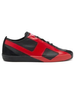 S-Slante-D-Sneaker aus Wildleder und Leder mit D-Logo - Sneakers - Herren - Bunt