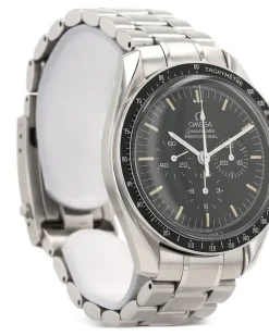 2000s Tachymeter Speedmaster Baton Hands Armbanduhr 42mm - Silber