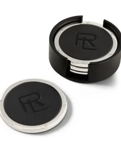 Stacked RL Untersetzer (4er-Set) - Schwarz