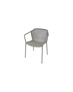 Stapelbarer Sessel Darwin - Grau - gefirnister Stahl - Designer LucidiPevere Studio