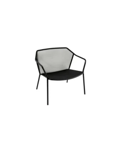 Stapelbarer Sessel Darwin - Schwarz - gefirnister Stahl - Designer LucidiPevere Studio