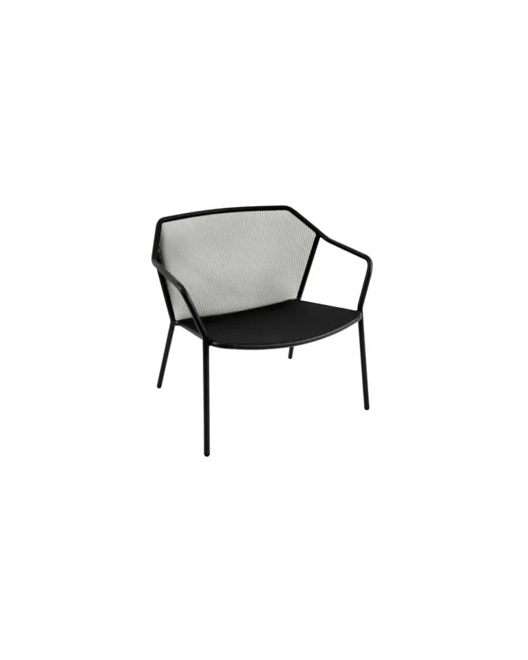 Stapelbarer Sessel Darwin - Schwarz - gefirnister Stahl - Designer LucidiPevere Studio