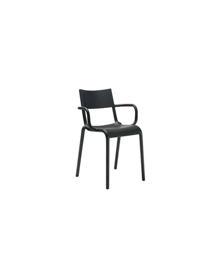 Stapelbarer Sessel Generic - Schwarz - Polypropylen - Designer Philippe Starck