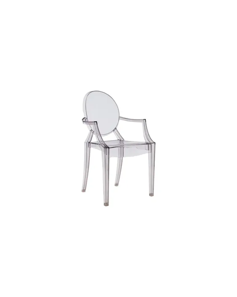 Stapelbarer Sessel Ghost - Grau - Polycarbonat 2.13 - Designer Philippe Starck
