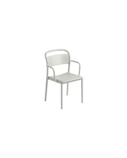 Stapelbarer Sessel Linear - Grau - Pulverbeschichteter Stahl - Designer Thomas Bentzen