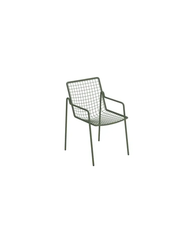 Stapelbarer Sessel Rio R50 - Grün - Stahl - Designer Anton Cristell