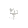 Stapelbarer Sessel Star - Grau - Aluminium