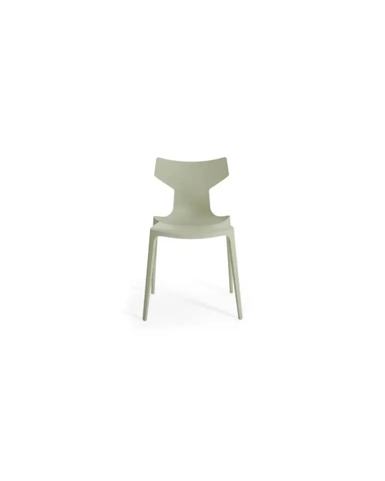 Stapelbarer Stuhl Re-Chair - Grün - Recyceltes thermoplast. Technopolymer - Designer Antonio Citterio
