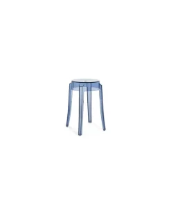 Stappelbarer Hocker Ghost - Blau - Polykarbonat - Designer Philippe Starck