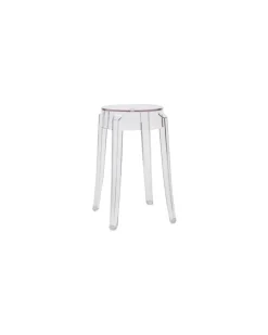 Stappelbarer Hocker Ghost - Transparent - Polykarbonat - Designer Philippe Starck