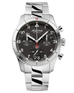 Startimer Pilot Quartz Chronograph Big Date 41mm - Schwarz