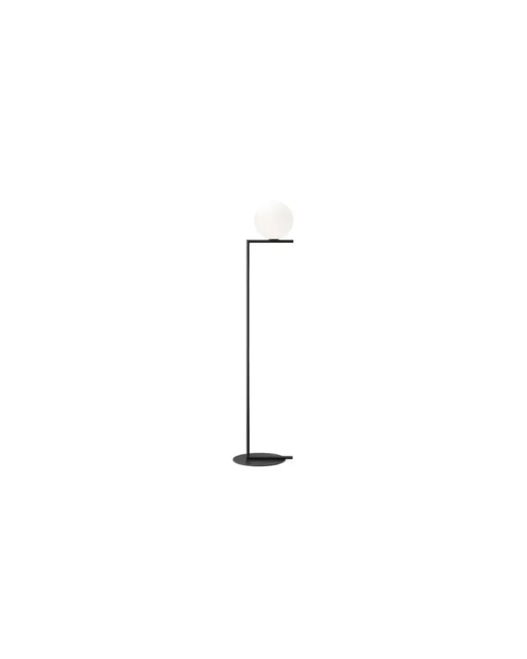 Stehleuchte IC - Schwarz - gefirnister Stahl - Designer Michael Anastassiades