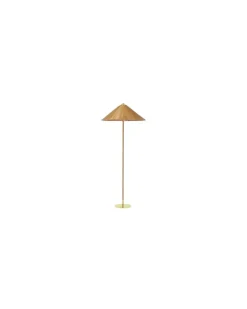 Stehleuchte Tynell - Holz natur - Rattan, natur - Designer Paavo Tynell