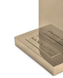 Stele I Stehlampe mit Gravur - Weiß