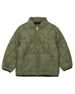 Steppjacke mit Oval D Stickerei - Jacken - Herren - Grün