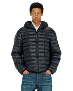 Steppjacke mit tonalen Paspeln - Winterjacken - Herren - Schwarz