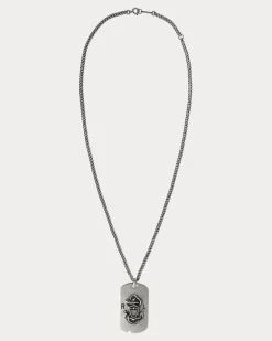 Sterlingsilber-Halskette mit Anhänger Grey