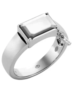 Sterlingsilber-Zentralfokus-Ring - Ringe - Unisex -