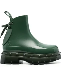 Stiefel mit Nieten - Grün