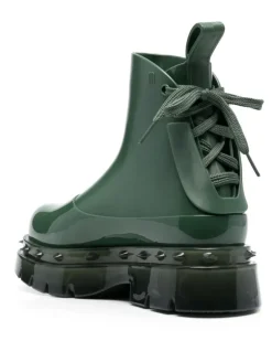 Stiefel mit Nieten - Grün