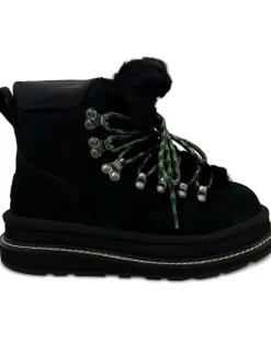 Stiefel mit Schnürung - Schwarz