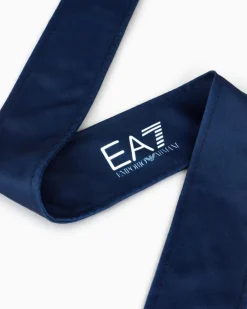 Stirnband aus Baumwollmischung für Tennis Headband Blau
