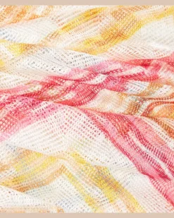Stirnband aus Häkelstrick Multicolor