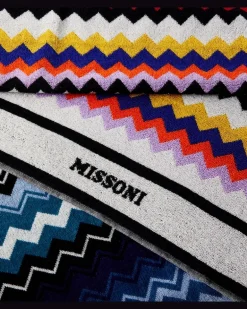 Strandhandtuch Best Zigzag aus Baumwollfrottee Multicolor