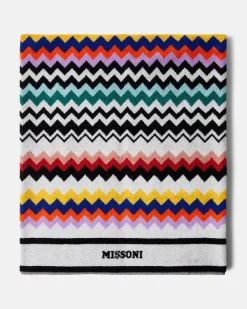 Strandhandtuch Best Zigzag aus Baumwollfrottee Multicolor